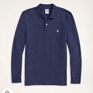 Brooks Brothers long sleeve navy polo size men’s small